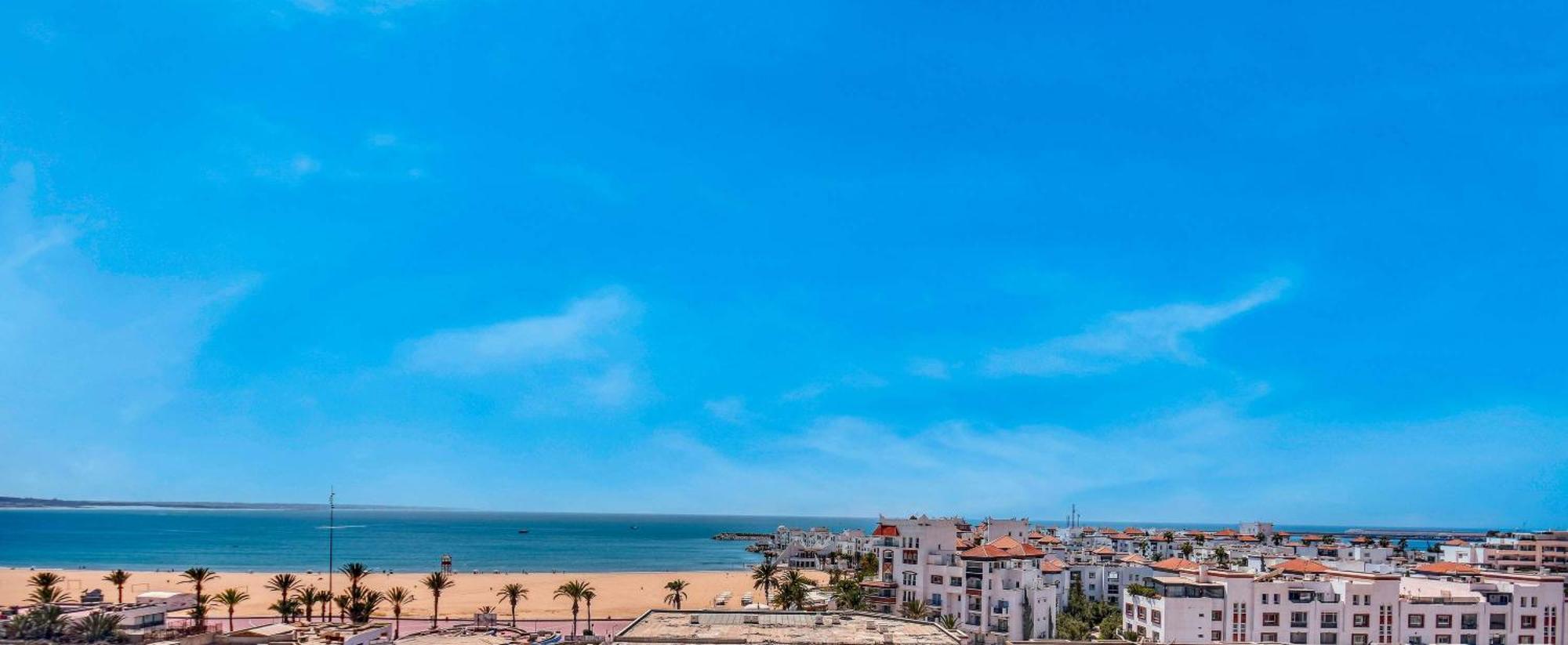 Luxury Seafront Appartement 6-7P Agadir Exterior photo