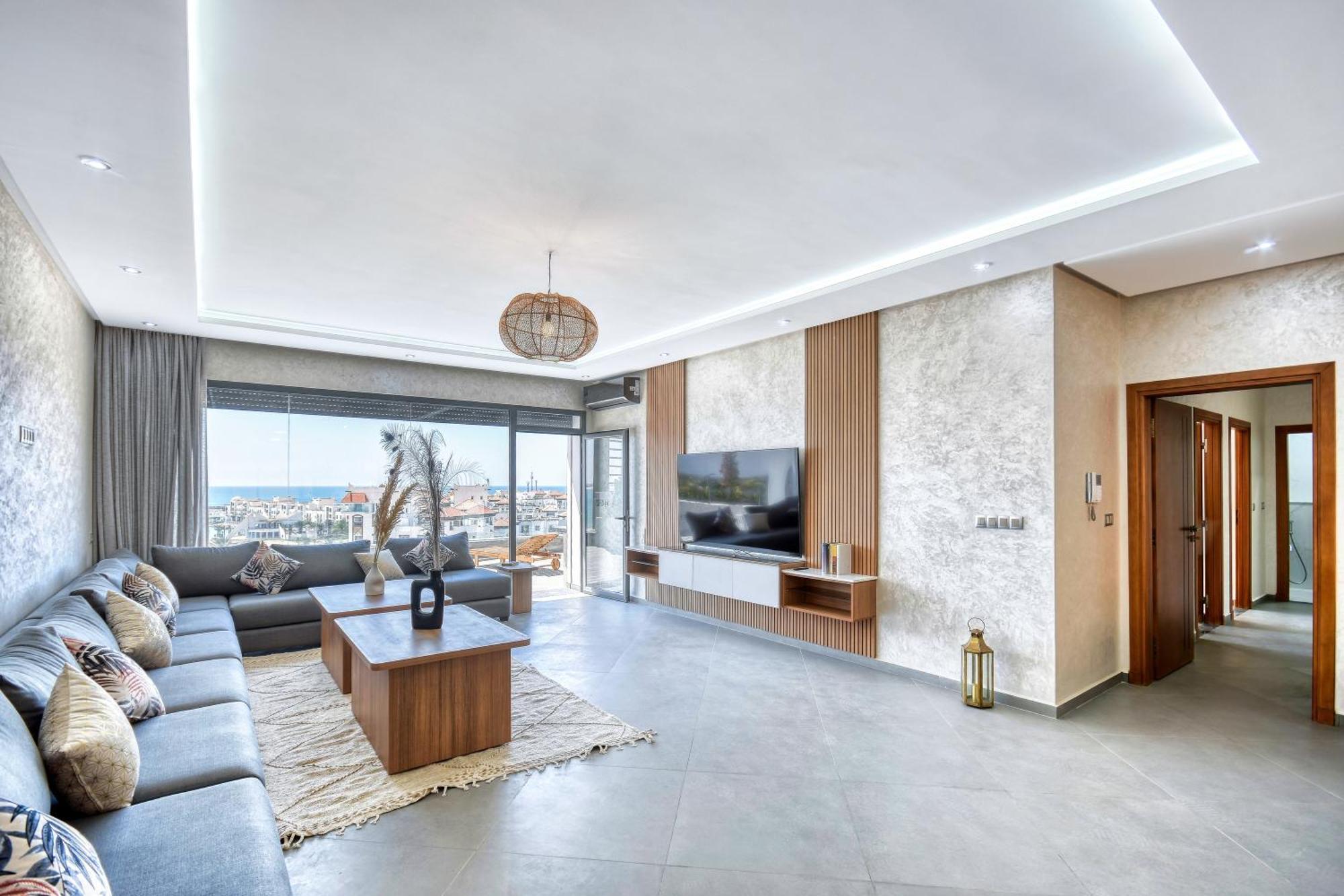 Luxury Seafront Appartement 6-7P Agadir Exterior photo