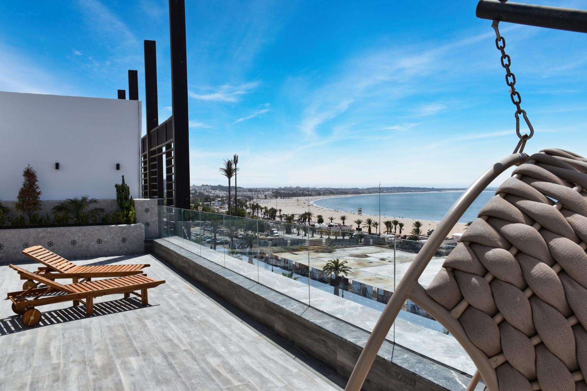 Luxury Seafront Appartement 6-7P Agadir Exterior photo